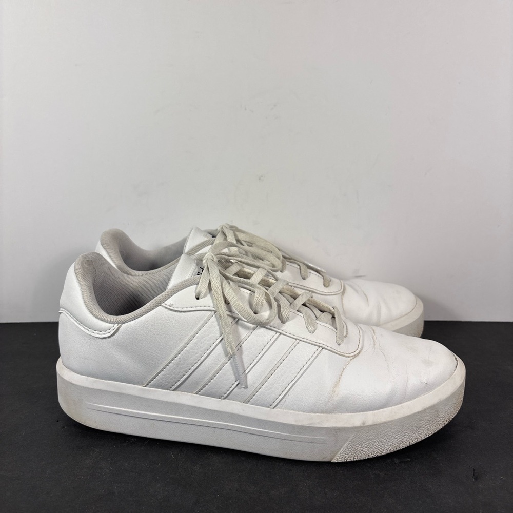 Adidas White Platform Sneakers – Women’s Size
